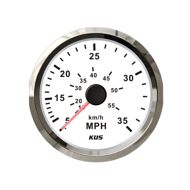 KUS Sürat Göstergesi 35 Mph Beyaz 12-24V