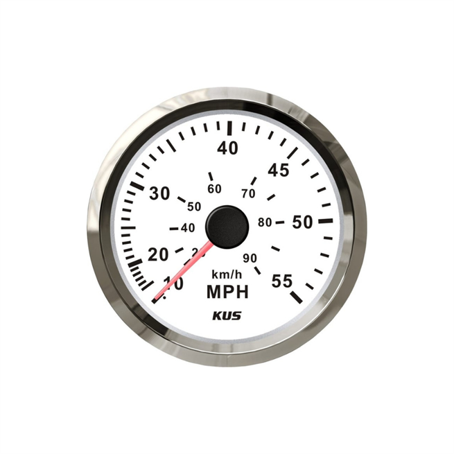 KUS Sürat Göstergesi 55 Mph Beyaz 12-24V