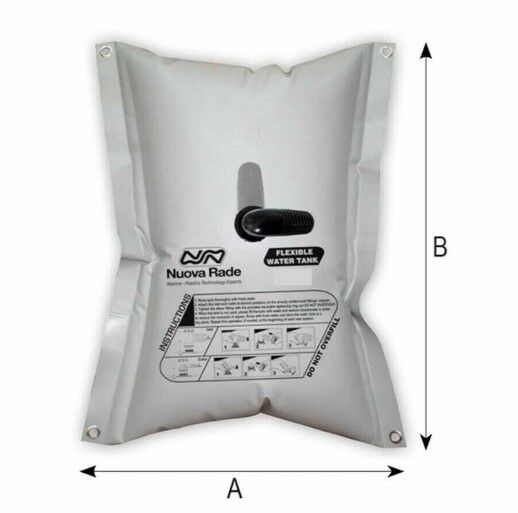 Nuova Rade Esnek Su Tankı 55 lt. 74x75cm Gri