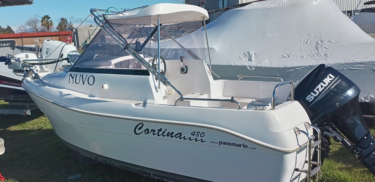2.El Cortina 480 Pilothouse + Suzuki DF 60 ATL Dıştan Takma Deniz Motoru