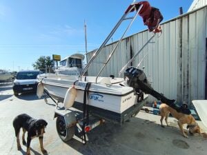 İkinci El Ufuk Marin 450 Sport + Suzuki DF 20 AEL Dıştan Takma Deniz Motoru