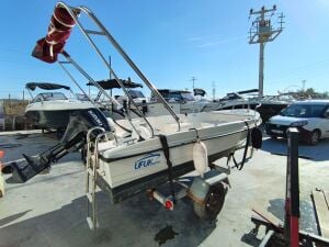 İkinci El Ufuk Marin 450 Sport + Suzuki DF 20 AEL Dıştan Takma Deniz Motoru