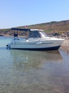 Darekco Texas 540 Pilothouse + Suzuki DF 70 ATL Dıştan Takma Deniz Motoru Beyaz
