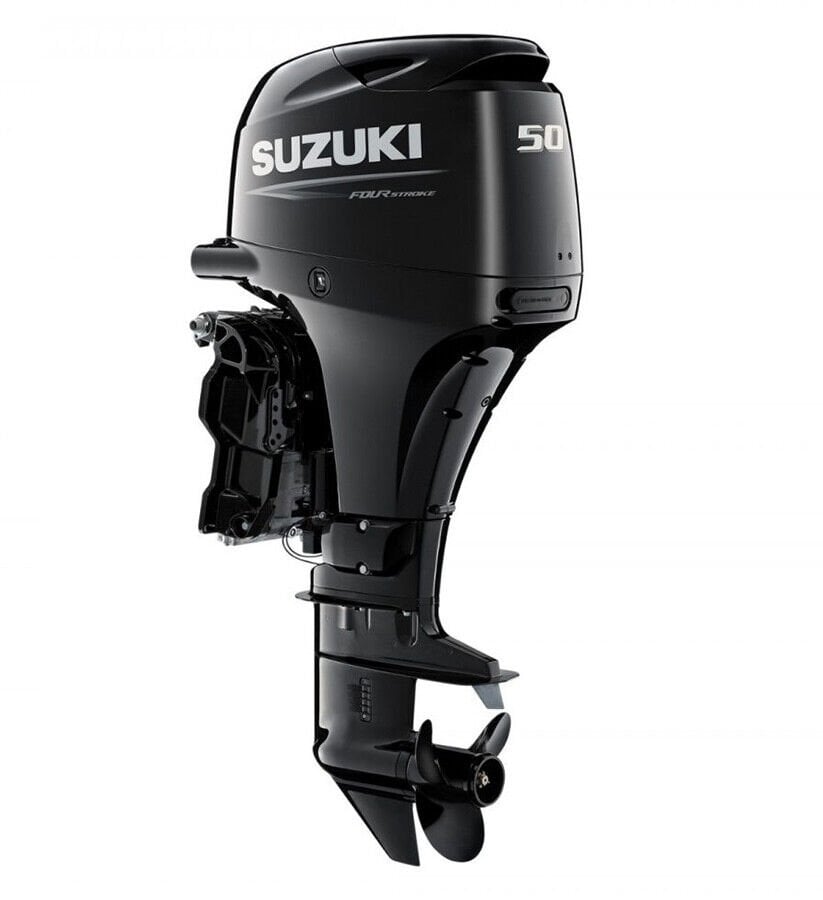 Suzuki DF 50 ATL Uzun Şaft Dıştan Takma Deniz Motoru (Siyah)