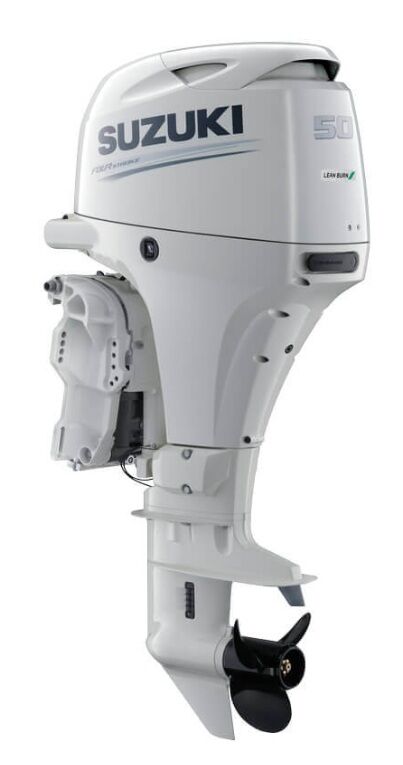 Suzuki DF 50 ATL Uzun Şaft Dıştan Takma Deniz Motoru (Beyaz)