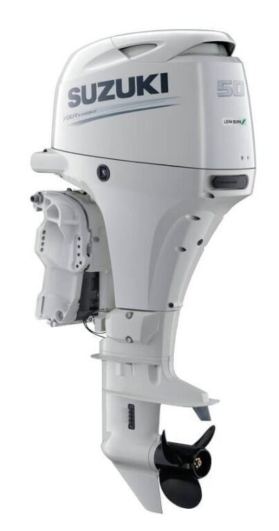 Suzuki DF 50 ATL Uzun Şaft Dıştan Takma Deniz Motoru (Beyaz)