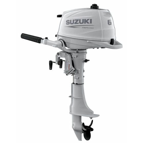Suzuki DF 6 AS Kısa Şaft Dıştan Takma Deniz Motoru (Beyaz)