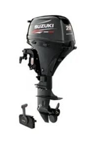 Suzuki DF 20 ATL Uzun Şaft Dıştan Takma Deniz Motoru (Siyah)