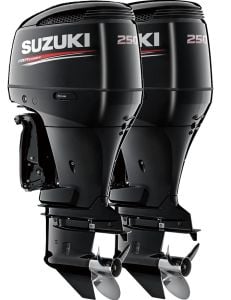 Suzuki DF 250 TX 3,6L - V6  Dıştan Takma Deniz Motoru (Çift Motor) (Siyah)