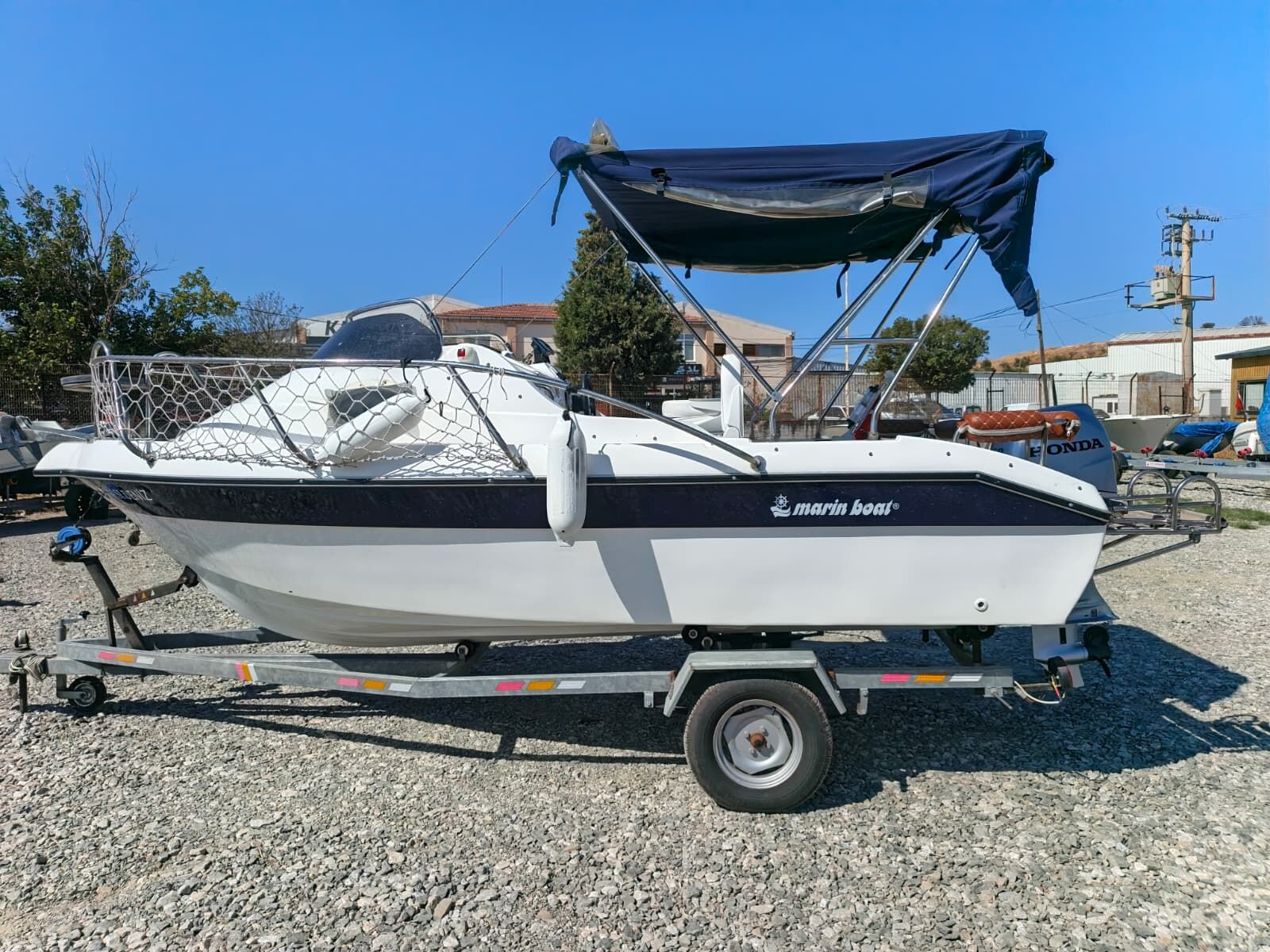 İkinci El Marinboat Samba Deluxe 495 + Honda 50 HP Deniz Motoru + Römork