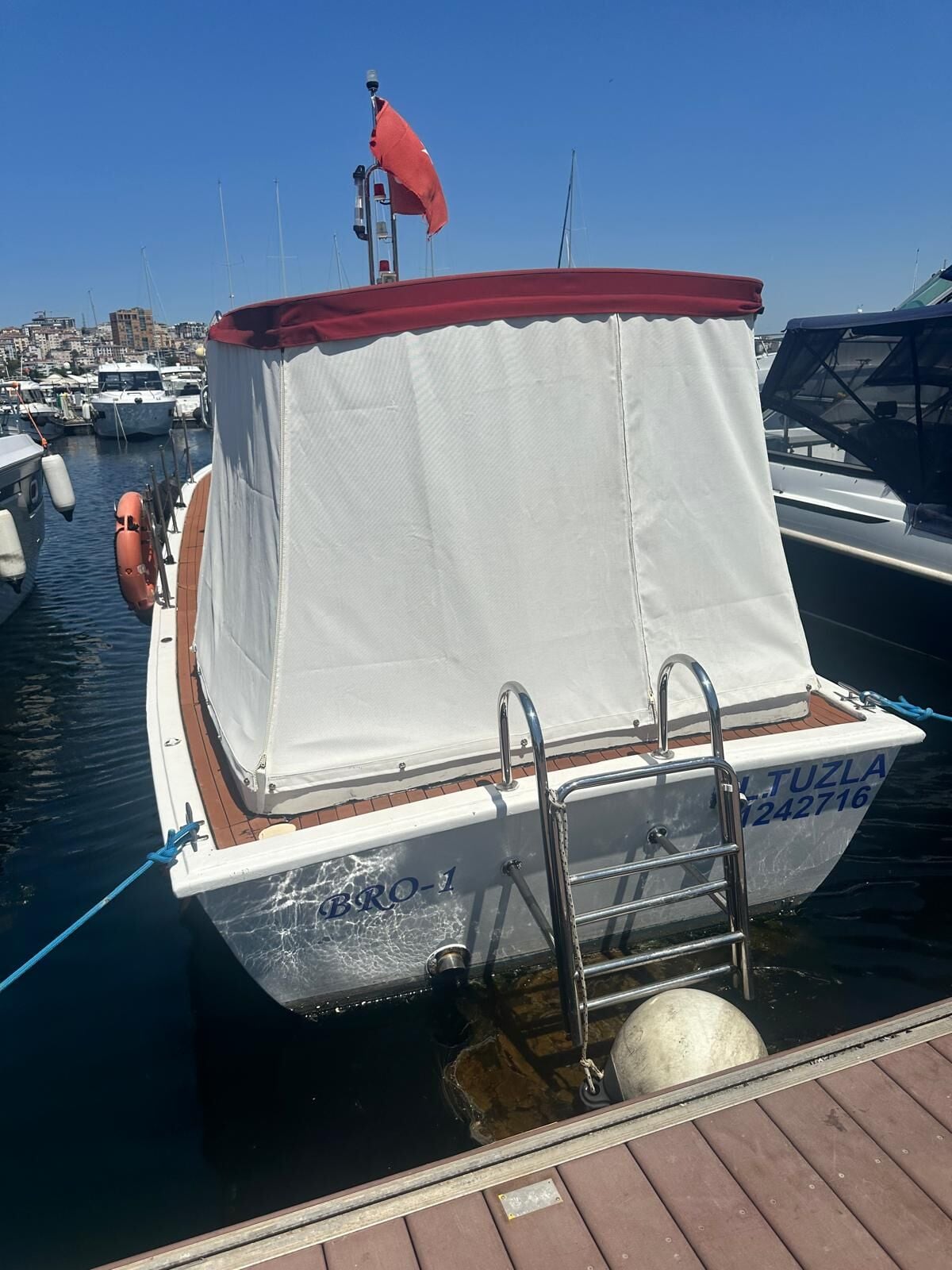İkinci El 860 Özel Yapım Kestane Ağacı Tekne + Fiat Marin 85 HP Motor