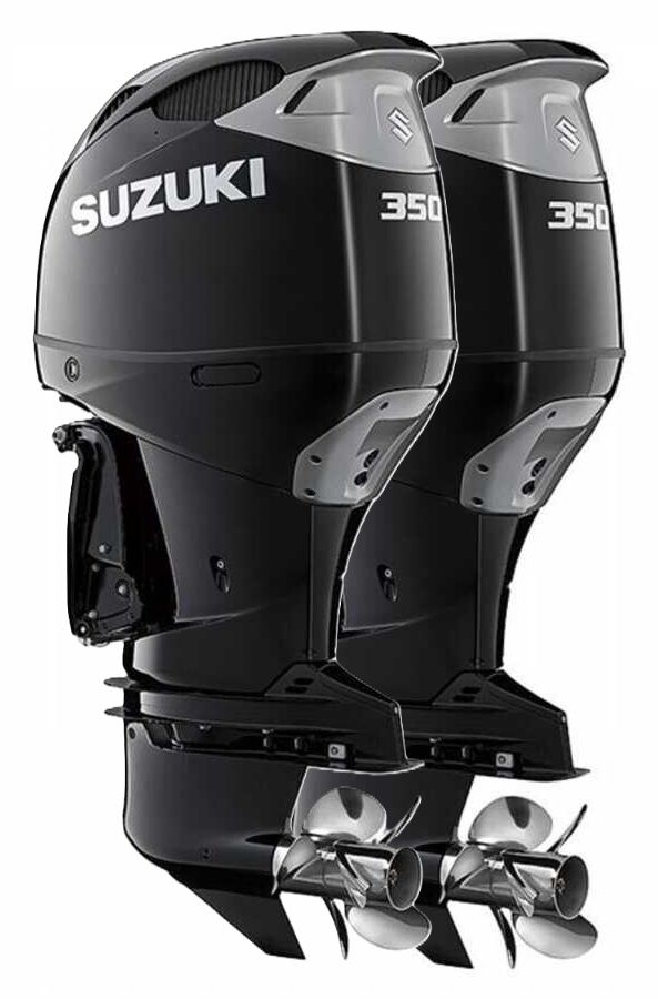 Suzuki DF 350 AMDXX Dıştan Takma Deniz Motoru GEKİ Serisi (Çift Motor) (Siyah)