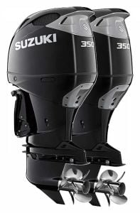 Suzuki DF 350 AMDXX Dıştan Takma Deniz Motoru GEKİ Serisi (Çift Motor) (Siyah)