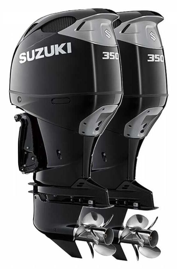 Suzuki DF 350 AMDX Dıştan Takma Deniz Motoru GEKİ Serisi (Çift Motor) (Siyah)