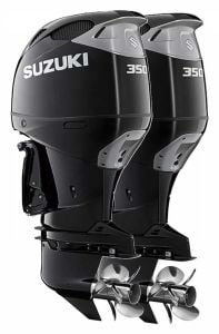 Suzuki DF 350 AMDX Dıştan Takma Deniz Motoru GEKİ Serisi (Çift Motor) (Siyah)