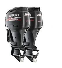 Suzuki DF 300 APX Dıştan Takmalı Deniz Motoru (Çift Motor) (Siyah)
