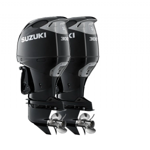 Suzuki DF 300 BTX Dıştan Takmalı Deniz Motoru GEKİ Serisi (Çift Motor) (Siyah)