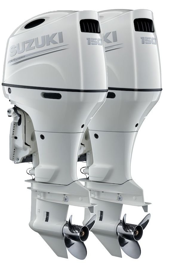 Suzuki DF 150 APX Dıştan Takma Deniz Motoru (Çift Motor) (Beyaz)