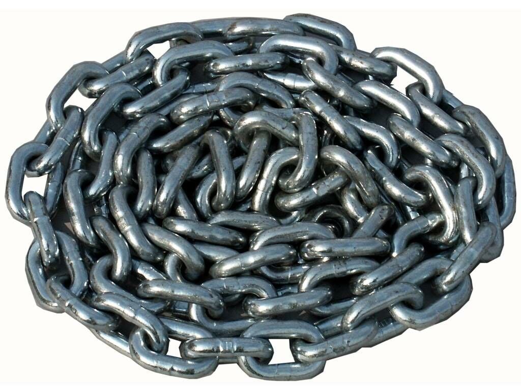 Galvanizli Kalibre Zincir 6 mm