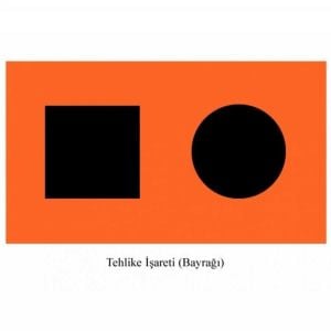 Tehlike Bayrağı 30x45 cm