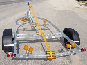 Zeki Başoğlu- GR 450 - Tekne Römorku + 20 Roller'li  Sistem