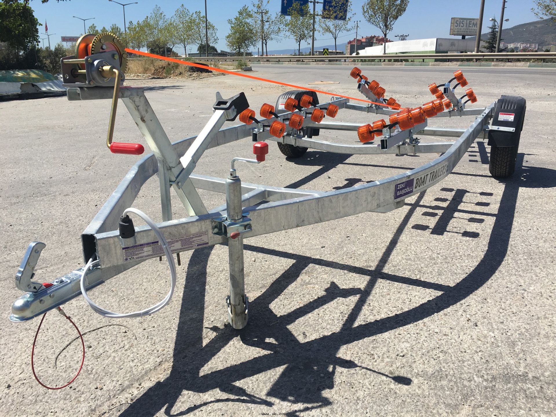 Zeki Başoğlu - GR 500 - Standart Tekne Römorku 24 Roller