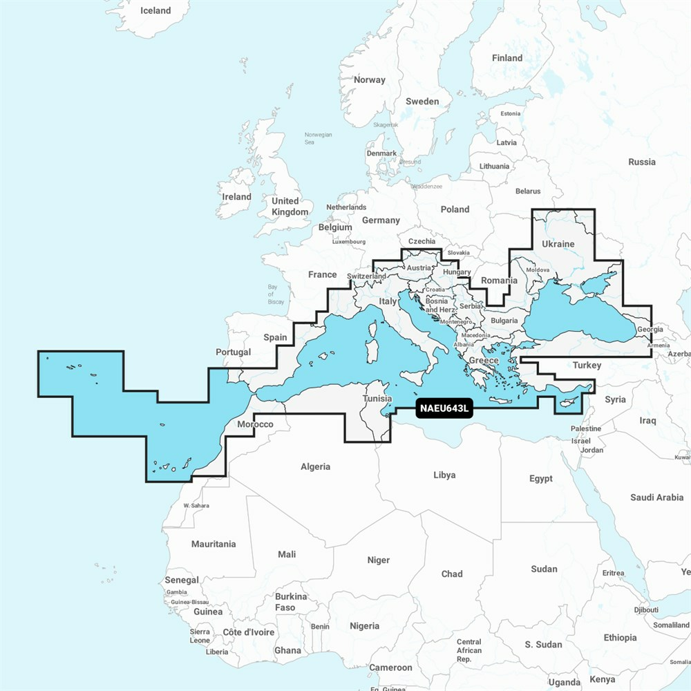 Navionics Gold Harita Kartuşu 43XG Tüm Türkiye