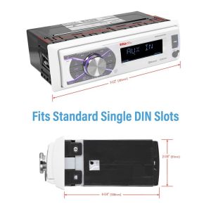 BOSS Audio Systems MR632UAB USB, AUX Girişli Bluetoothlu Marin Teyp