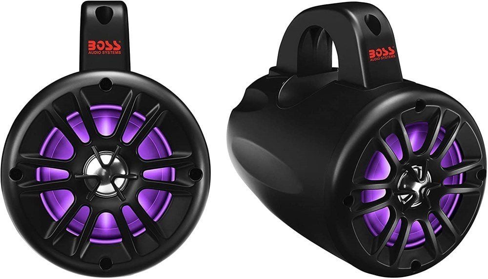BOSS Audio Systems B40RGB Renkli Bluetoothlu Amfili Waketower Marin Hoparlör