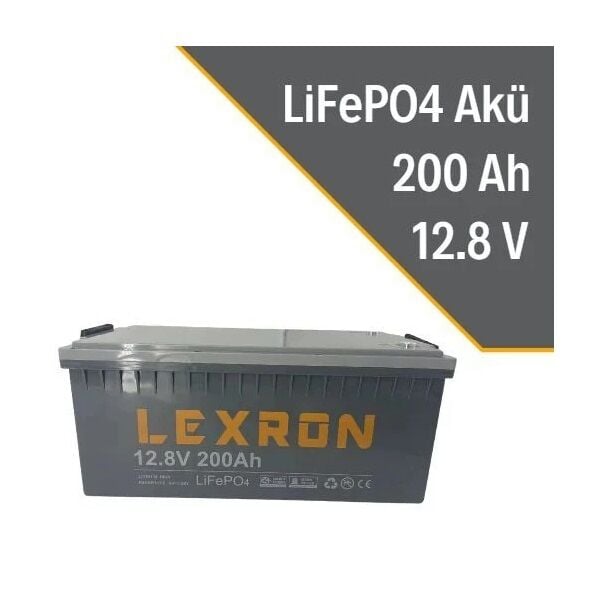 Lexron 200AH 12.8V Lityum Akü
