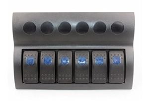 BFY 6'lı Switch Panel Mavi Işıklı ve Otomatik Sigortalı