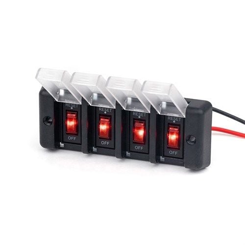 4'lü Switch Panel - Su Geçirmez Kapaklı