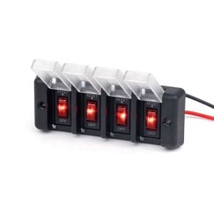 4'lü Switch Panel - Su Geçirmez Kapaklı