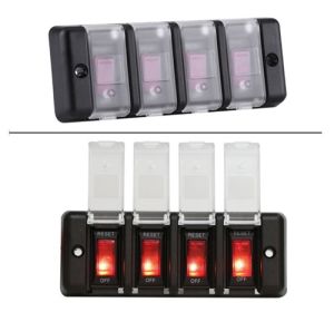 4'lü Switch Panel - Su Geçirmez Kapaklı