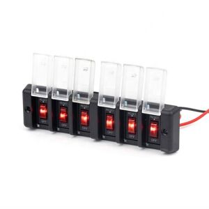 6'lı Switch Panel - Su Geçirmez Kapaklı