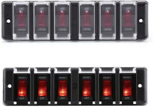 6'lı Switch Panel - Su Geçirmez Kapaklı
