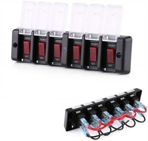 6'lı Switch Panel - Su Geçirmez Kapaklı