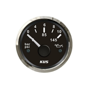 KUS Yağ Göstergesi Siyah 0-10 Bar 12-24V